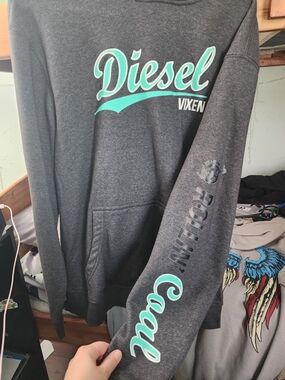 Off Road VIXEN Diesel Vixen Gray Hoodie